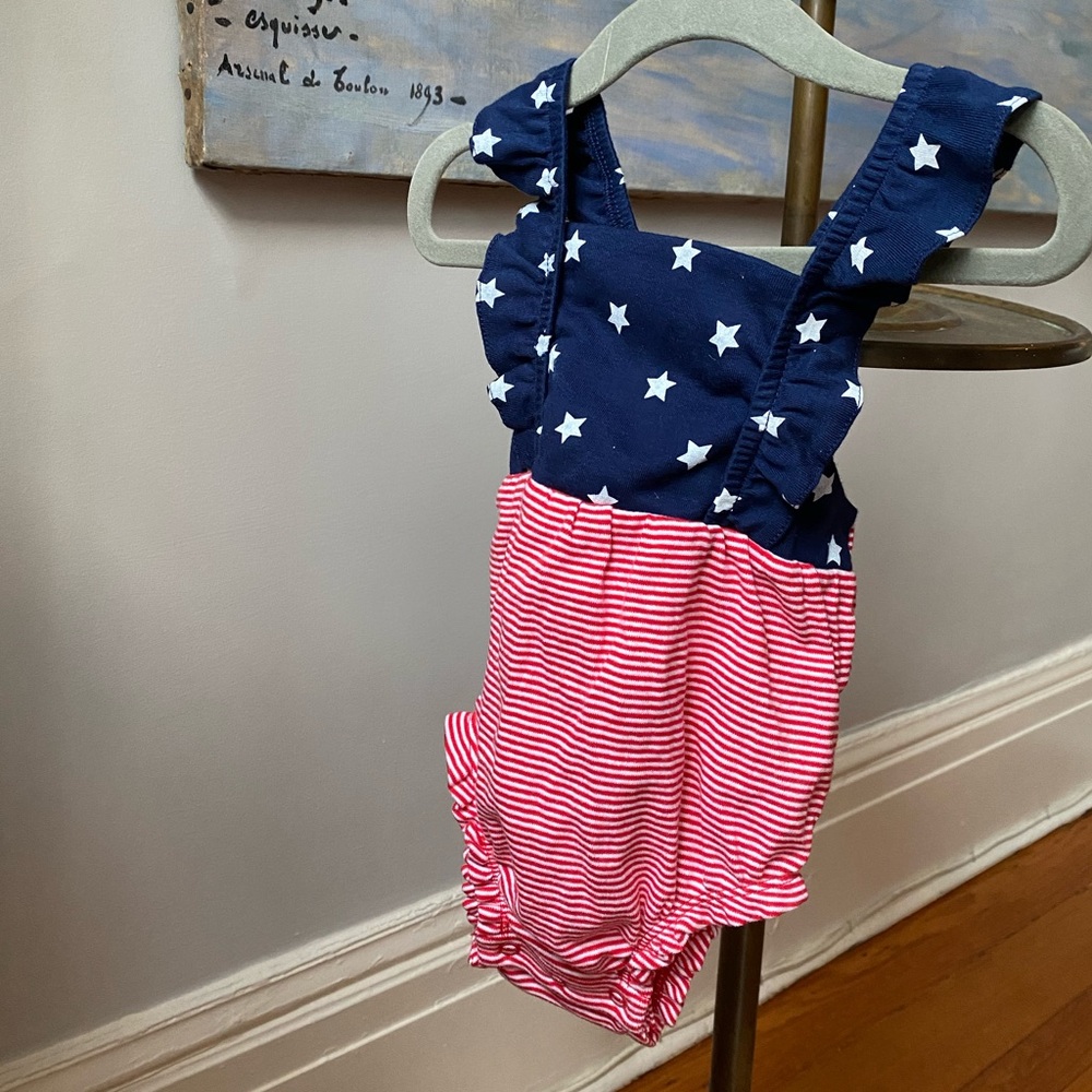 NWOT Carter’s red, white and blue tank bodysuit